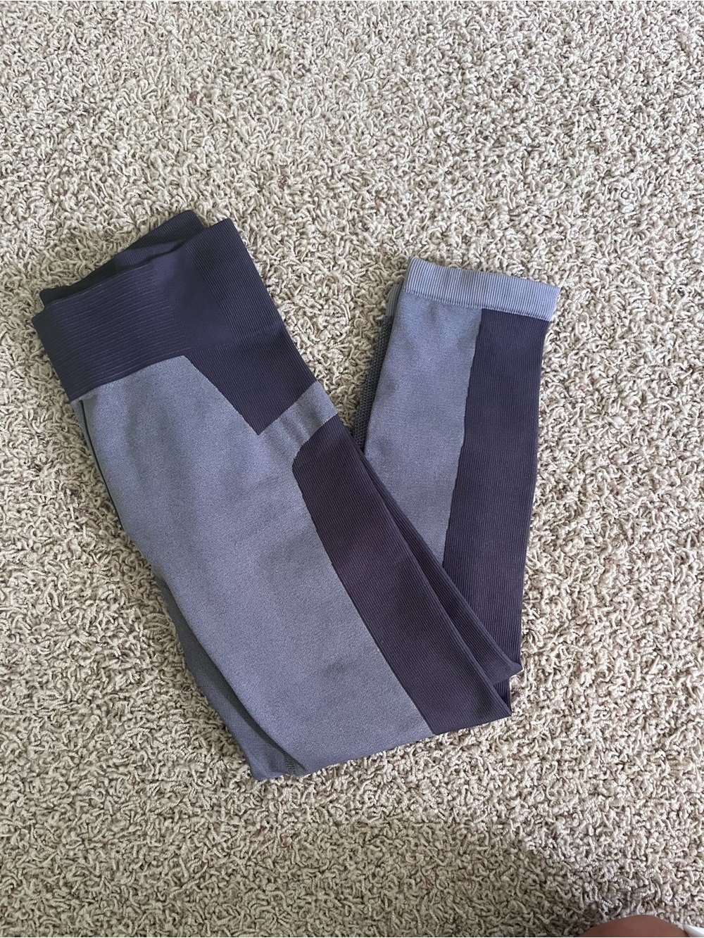 Under Armour Purple Colorblock Leggings